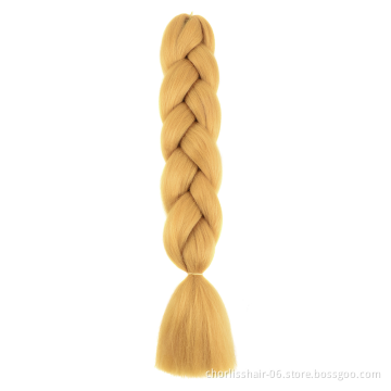 Wholesale 24'' Ombre Yaki Jumbo Braids Pre-stretched Crochet Synthetic Afro Braiding Hair Extensions Expression Braiding Hair